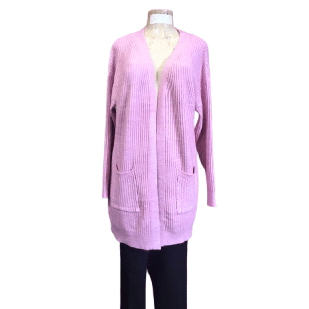 Super Soft 2 Pockets Long Cardigan 8 Pack Assorted Colors (Size: One Size Fits All)