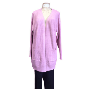 Super Soft 2 Pockets Long Cardigan 8 Pack Assorted Colors (Size: One Size Fits All)