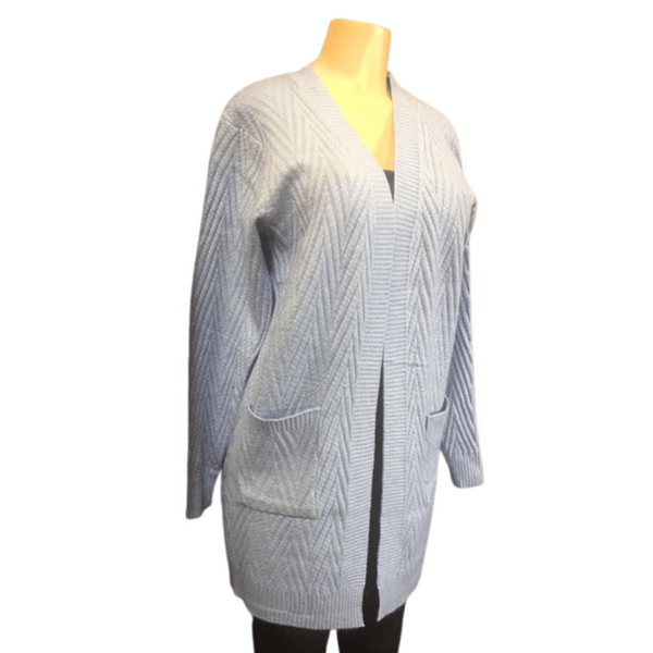 Open Front 2 Pocket Long Cardigan 8 Pack Assorted Colors (Size: One Size Fits All)