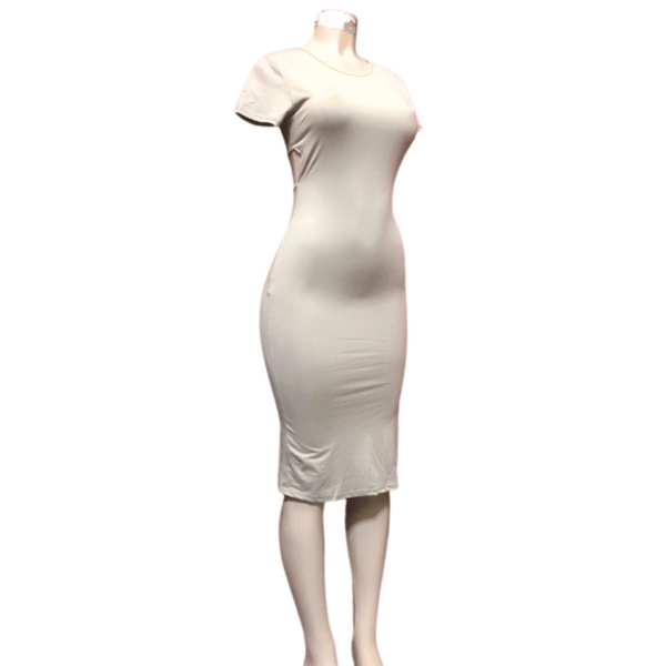 Body Form Open Back Dress 6 Pack Per Color  (Size: S-M-L-XL, 1-2-2-1)