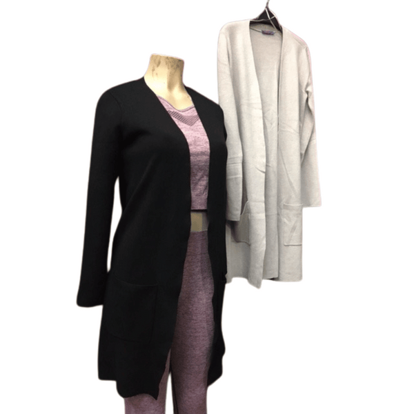 One Size Open Front 2 Pockets Long Cardigan 6 Pack Assorted Colors