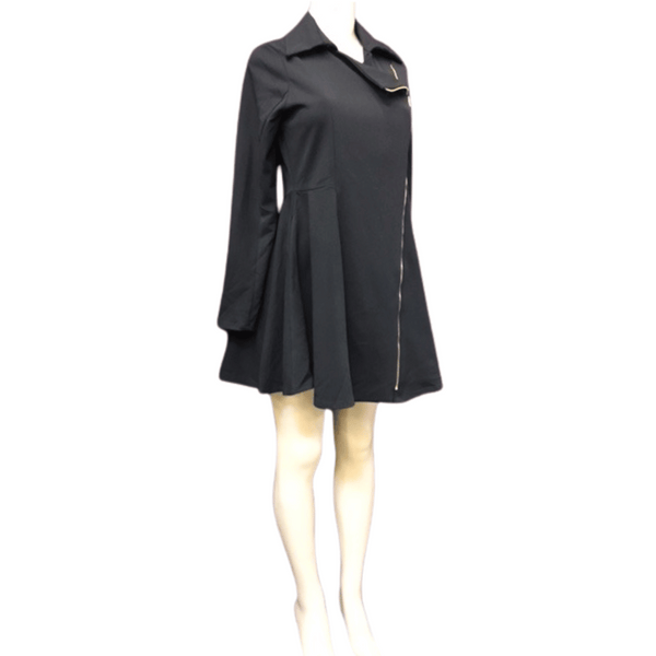 Zipper Front Fashion Dress 6 Pack Assorted Colors (Size: S-M-L, 2-2-2)