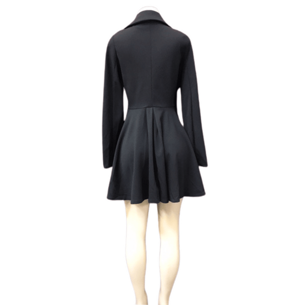 Zipper Front Fashion Dress 6 Pack Assorted Colors (Size: S-M-L, 2-2-2)