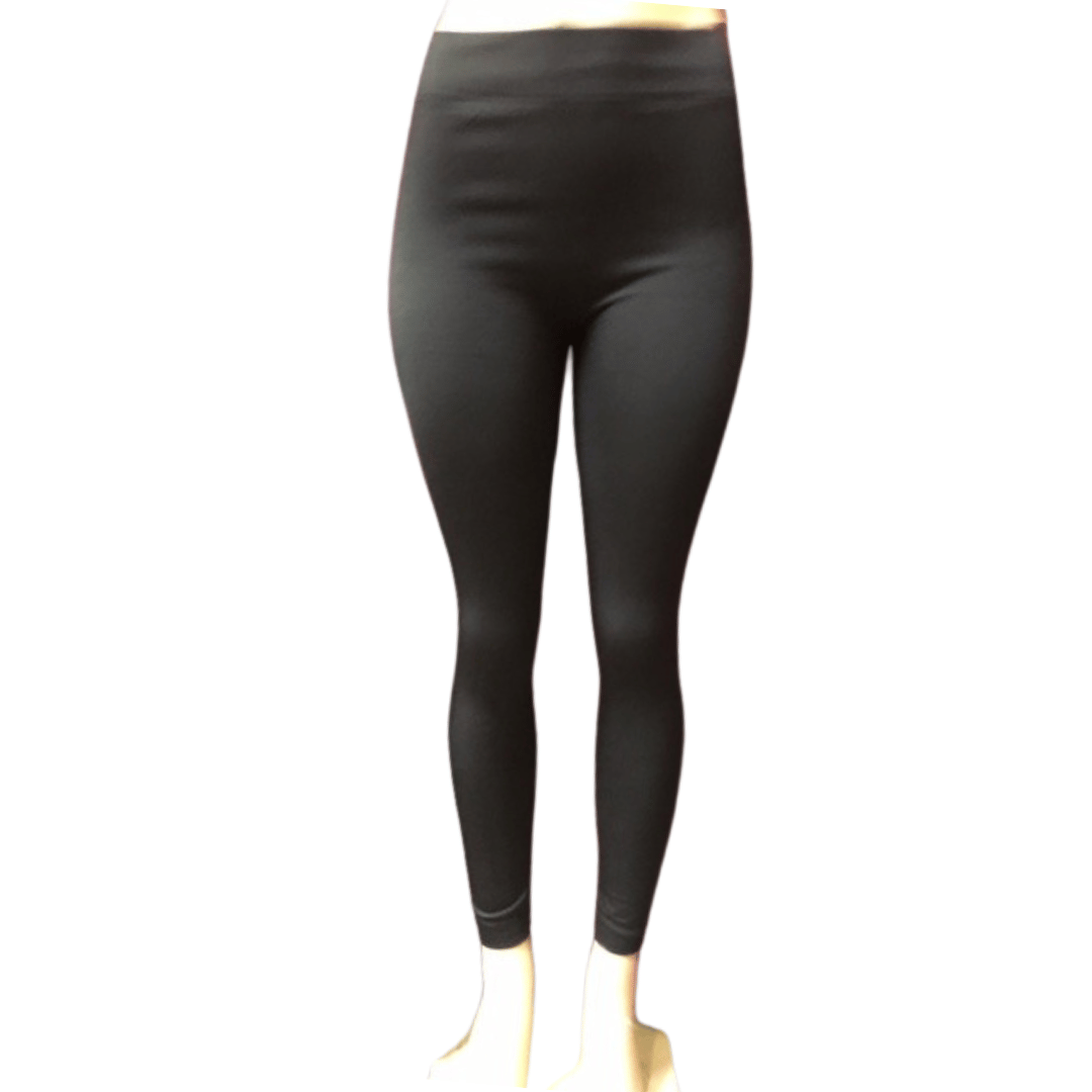 One Size Fits All Fleece Lined Leggings 6 Pack Assorted Colors Or All Black