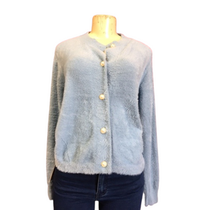 Super Soft and Fluffy Pearl Bottom Cardigan Pre-Ticketed  $49.99  (Size: S/M-L/XL, 3-3)
