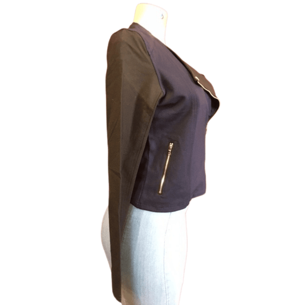 2 Tone Zipper Front Fashion Jacket Pre-Ticketed $138 5 Pack (Size: XS-S-M-L-XL, 1-1-1-1-1)