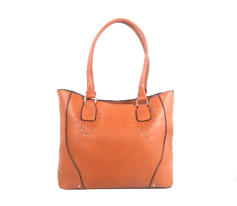 Tomiya Handbag Light Brown Leather