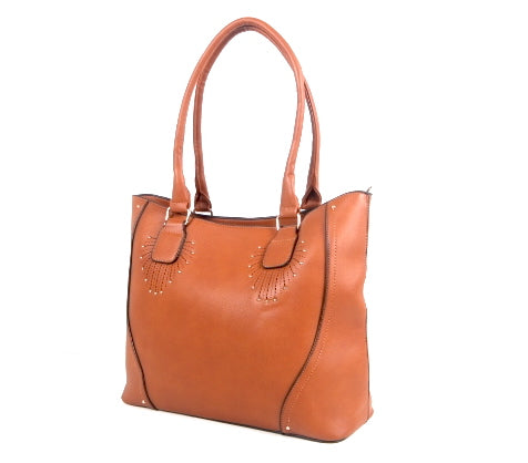 Tomiya Handbag Light Brown Leather
