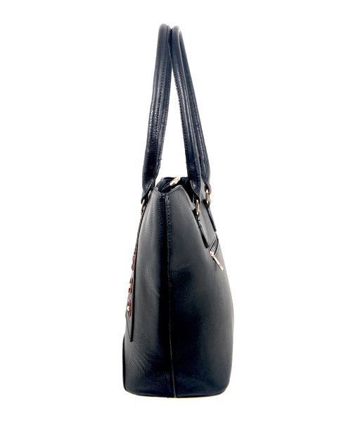 Tomiya Handbag Flower Line Black