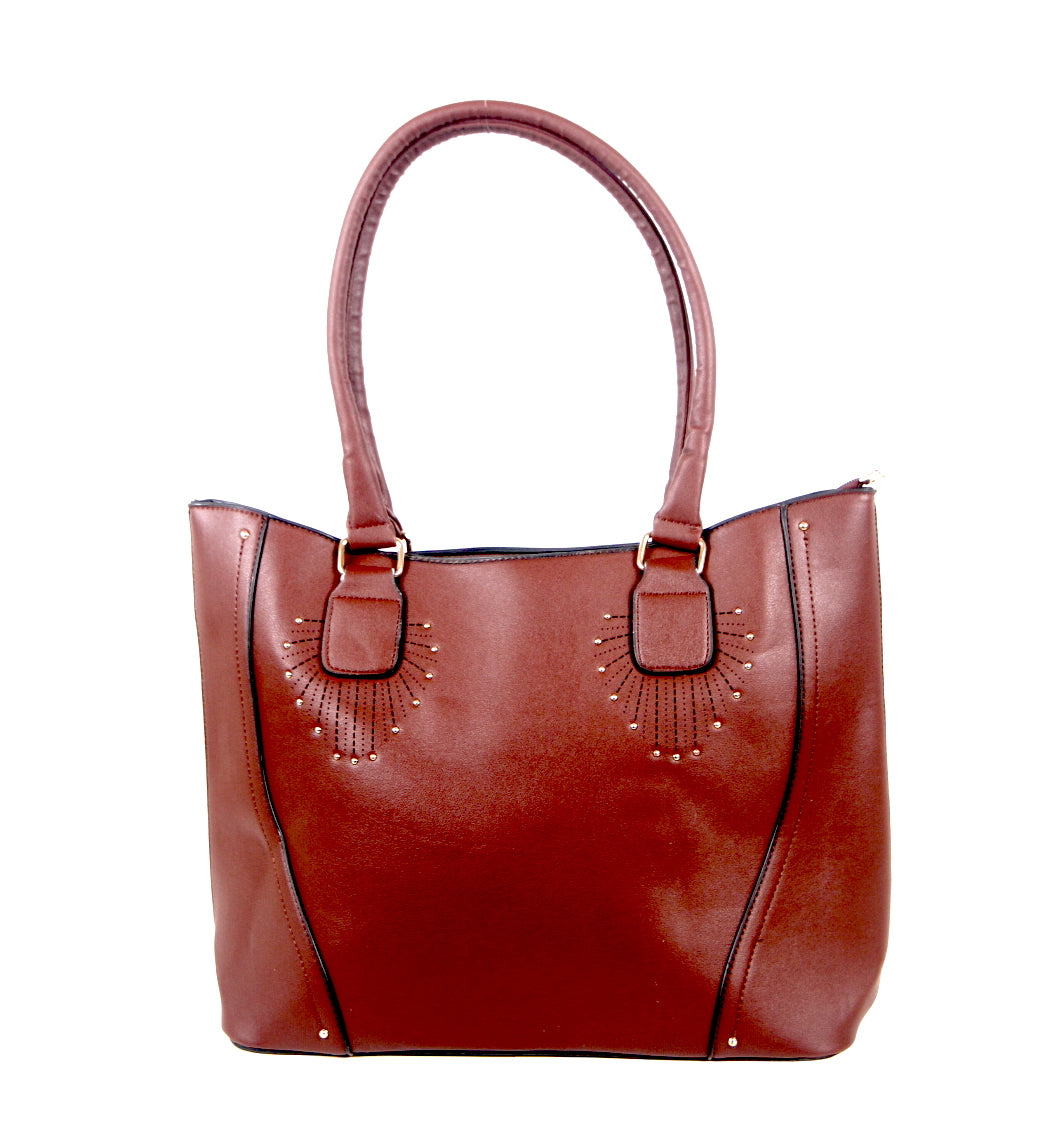 Tomiya Handbag Faux Leather 6 Pack Assorted Colors