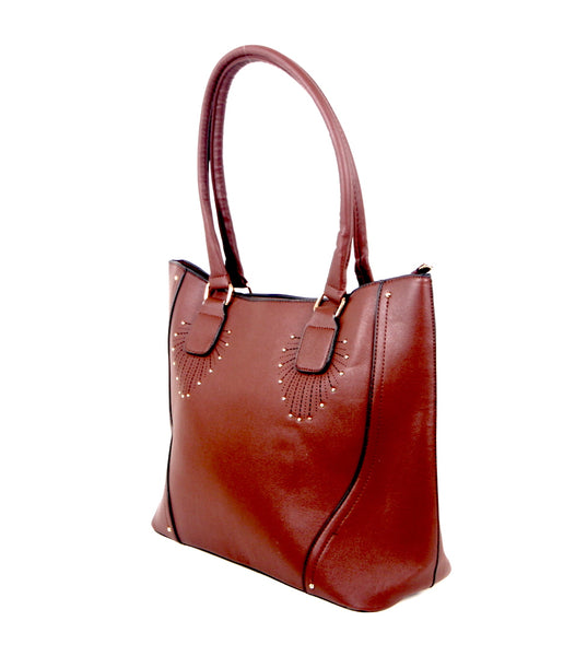 Tomiya Handbag Faux Leather 6 Pack Assorted Colors