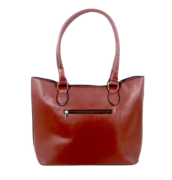 Tomiya Handbag Faux Leather 6 Pack Assorted Colors