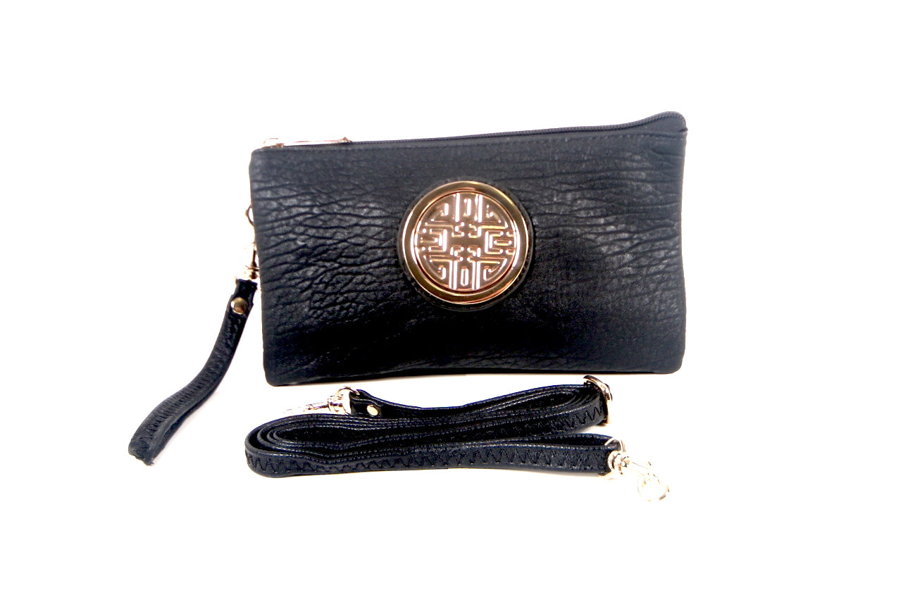 Tomiya Women's Crossbody Bag Leather Black