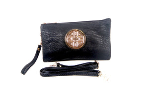 Tomiya Women's Crossbody Bag Leather Black