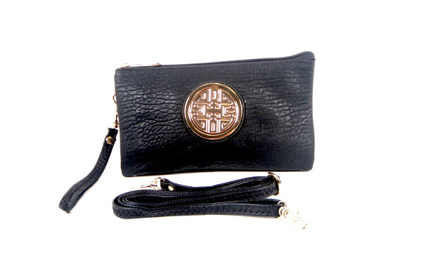 Tomiya Women's Crossbody Bag Leather Black