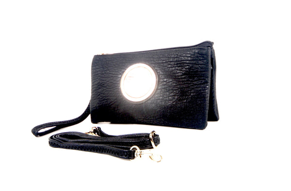 Tomiya Women's Crossbody Bag Leather Black