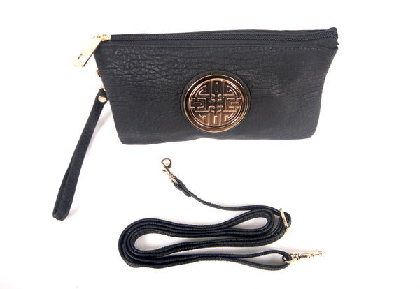 Tomiya Women's Crossbody Bag Leather Black