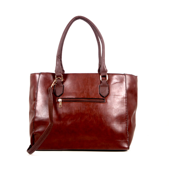 Tomiya Shoulder Handbag Brown Leather