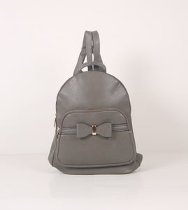 Tomiya Ribbon Backpack Gray