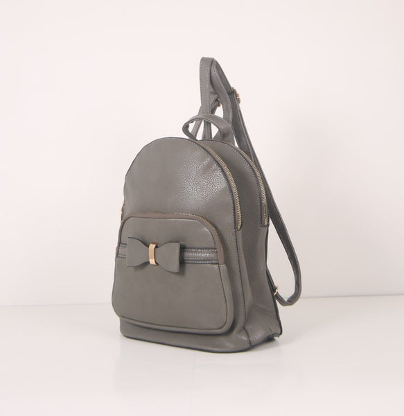 Tomiya Ribbon Backpack Gray