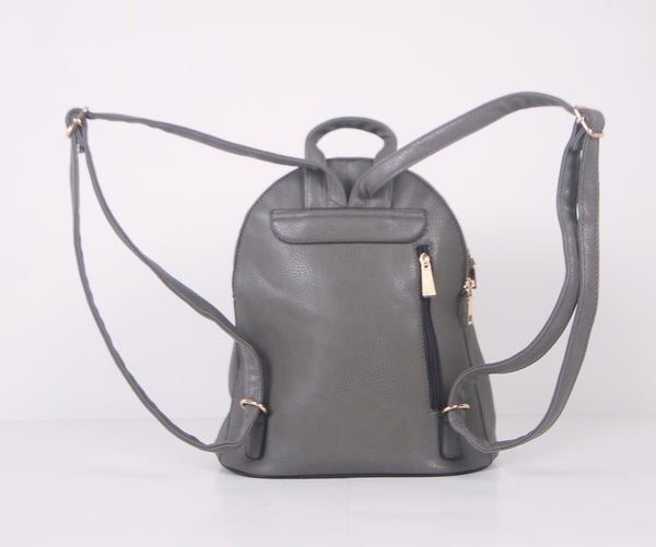 Tomiya Ribbon Backpack Gray