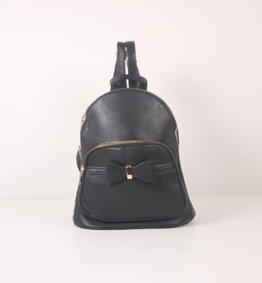 Tomiya Ribbon Backpack Black