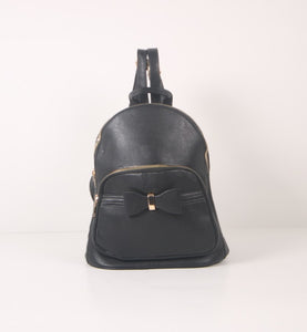 Tomiya Ribbon Backpack Black