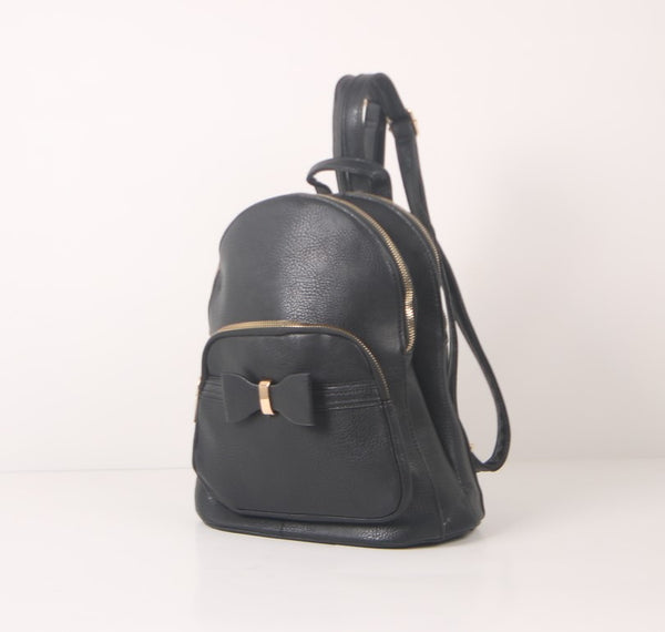 Tomiya Ribbon Backpack Black