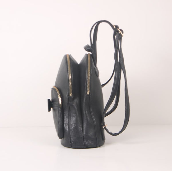 Tomiya Ribbon Backpack Black