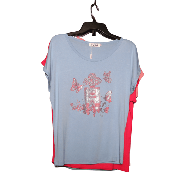 Embellished Missy cut Tops 6 Pack Assorted (S/M-L/XL, 3-3)