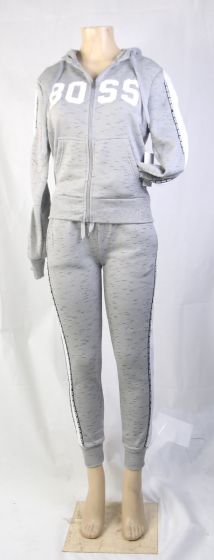 Women's Sweatshirt and Pants Set Warm Fleece with Hoodie Activewear