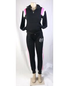 Women's Sweatshirt and Pants Set Warm Fleece with Hoodie Love Activewear