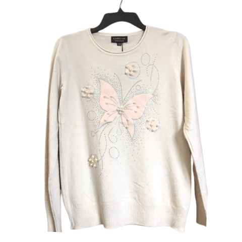 Missy Crew Neck Embellished Sweater 12 Pack Assorted Colors  (Size: S/M-L/XL, 6-6 )