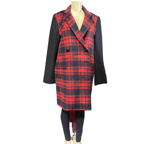 Premium Branded Plaid Winter Coat 4 Pack (S-M-L-XL, 1-1-1-1)