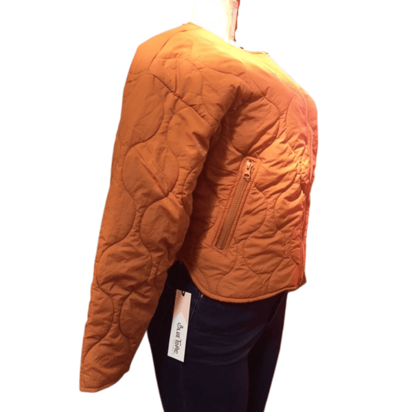 Quilt Short Zip Front Jacket 6 Per Pack  (Size: S-M-L, 2-2-2)