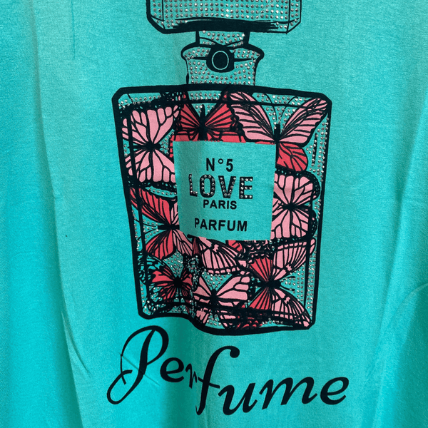 Embellished Tee Tops 6 Pack Assorted Colors One Print ( Size: S/M-L/XL, 3-3)