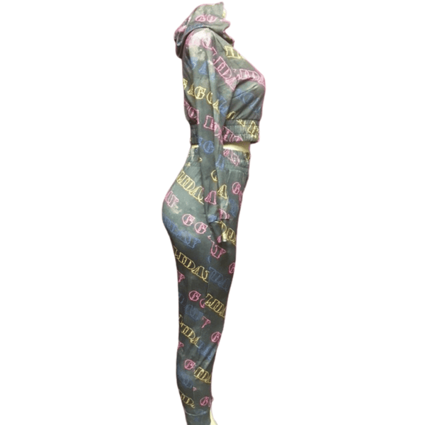 2 Pc Crop Hoody Set 6 Pack Per Color (Size: S-M-L-XL, 1-2-2-1)