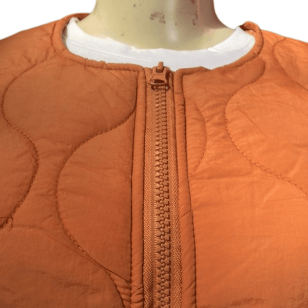 Quilt Short Zip Front Jacket 6 Per Pack  (Size: S-M-L, 2-2-2)