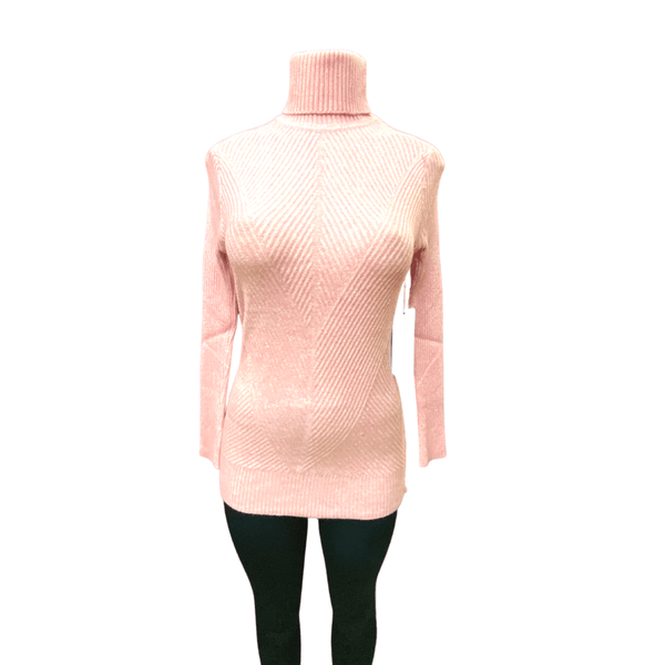 Ribbed Turtle Neck Sweater Long Sleeve (One Size Fits All) 6 Pack Assorted Colors