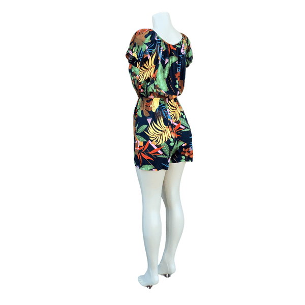 Floral Romper with Two Side Pockets 6 Pack (Size: S/M-L/XL, 3-3) Assorted Colors