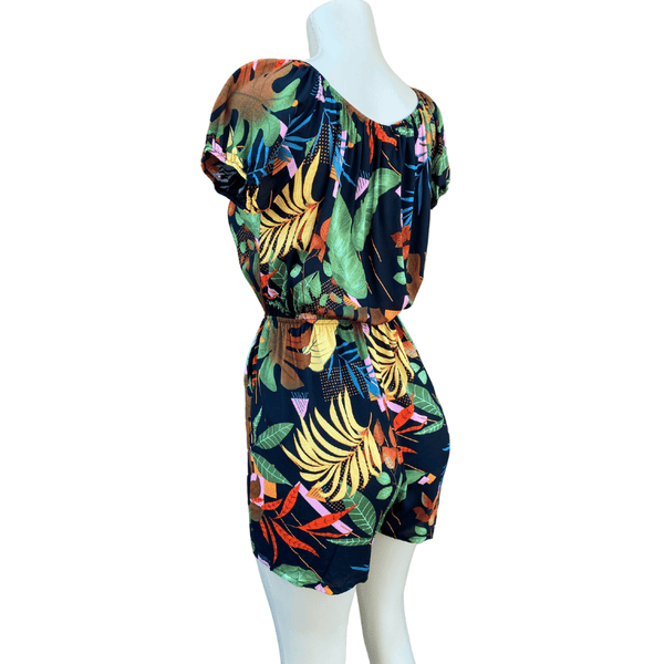 Floral Romper with Two Side Pockets 6 Pack (Size: S/M-L/XL, 3-3) Assorted Colors