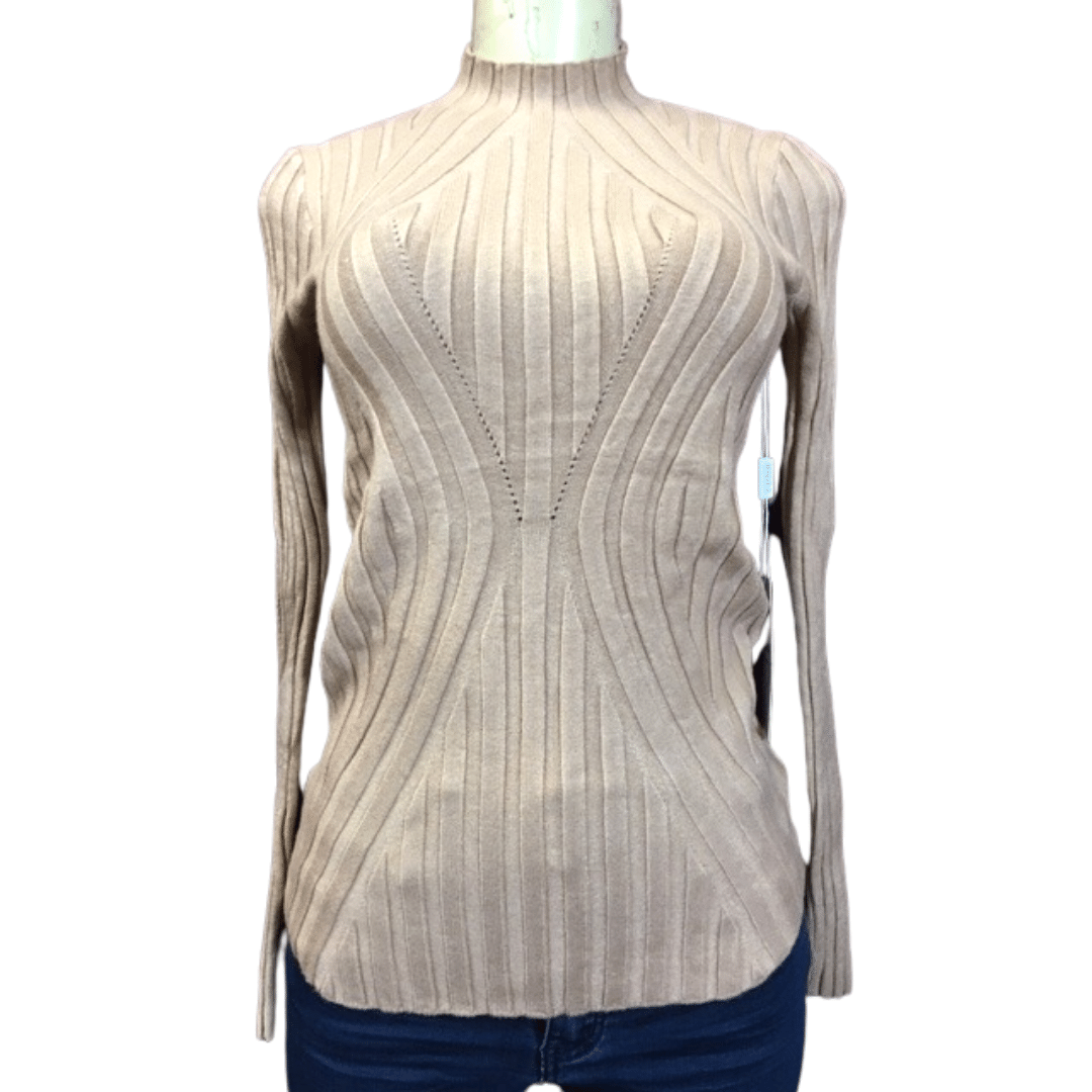Form Fitting Mock Neck Sweater 6 Per pack Assorted Colors (Size: One Size Fits All)