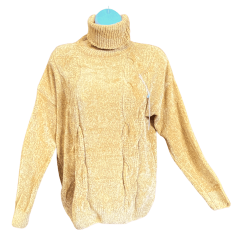 Soft Chenille Turtleneck Sweater 6 Pack Assorted Colors (S/M-L/XL, 3-3)