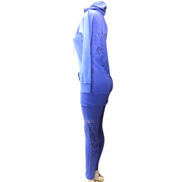 Branded Long Jacket Zipper Front Hoody With Embellishment 6 Pack Per Color (Size: S-M-L-XL, 1-2-2-1)