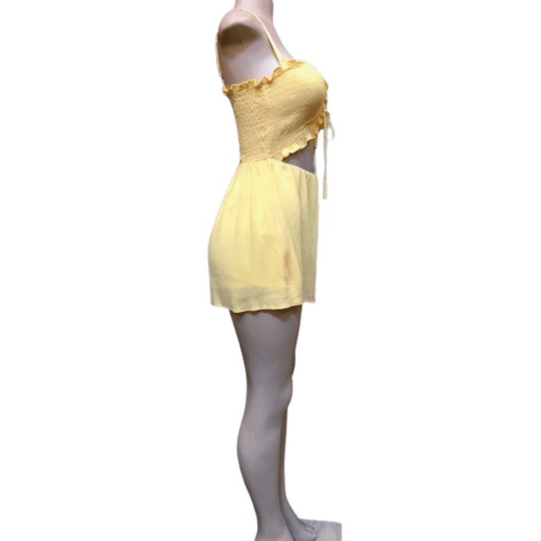 Open Tie Front Romper 3 Pack Per Color (Size: S-M-L, 1-1-1)