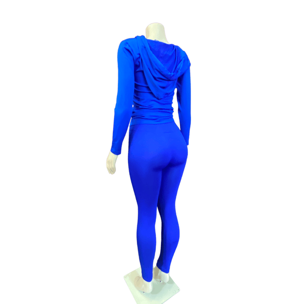 2 Pcs Hoodie Jacket Activewear Set One Size Fits All 6 Pack Assorted Colors (One Size Fits All)o