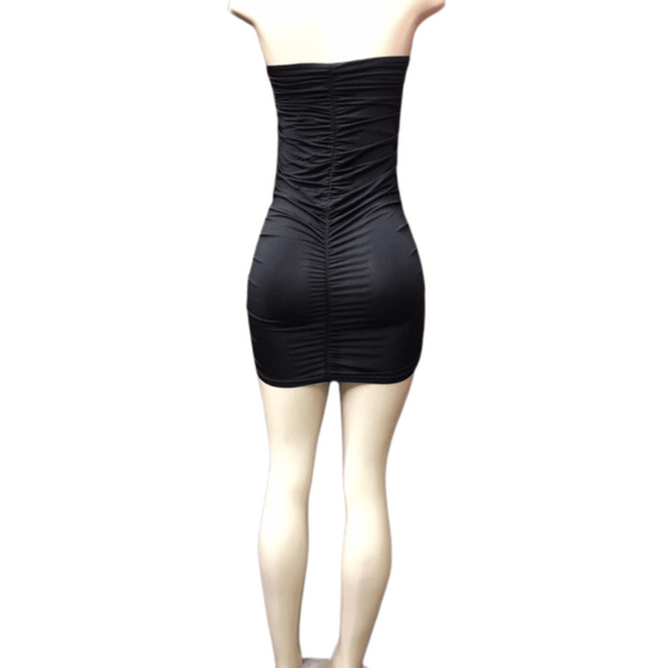 Branded Zipper Front Mini Dress 6 Pack Per Color (Size: S-M-L-XL, 1-2-2-1)