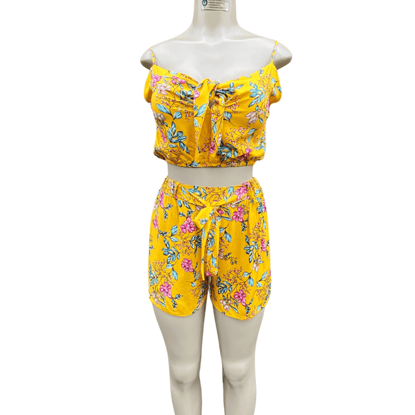 Two-Piece Short & Tank Set 12 Pack  (Size; S-M-L-XL, 3-3-3-3 ) Assorted Floral Prints