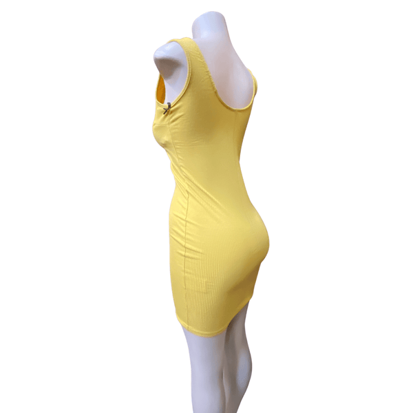 Zip Front Ribbed Bodycon Form Fitting Dress 6 Pack Per Color  (Size: S-M-L-XL, 1-2-2-16)