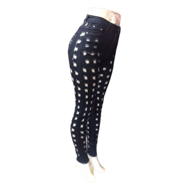 High Fashion Front and Back Distressed Jeans 5 Pack Per Color  (Size: S-M-L-XL-XXL, 1-1-1-1-1)